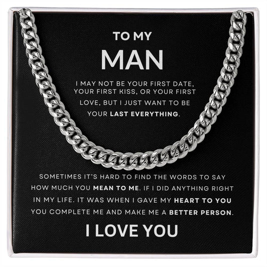 To My Man | Cuban Link Chain