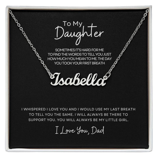 To My Daughter | Personalized Name Necklace